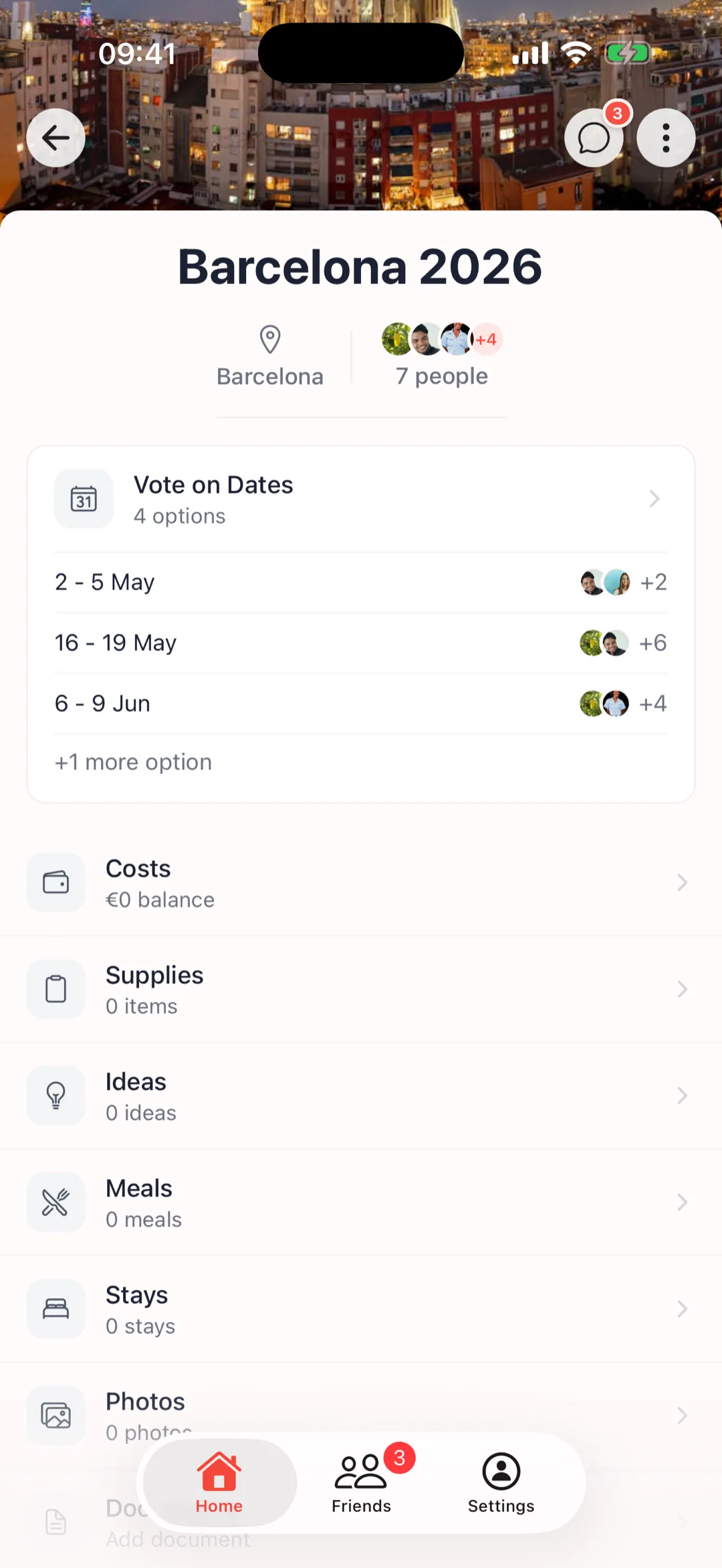 Plannen screen in Nederlands